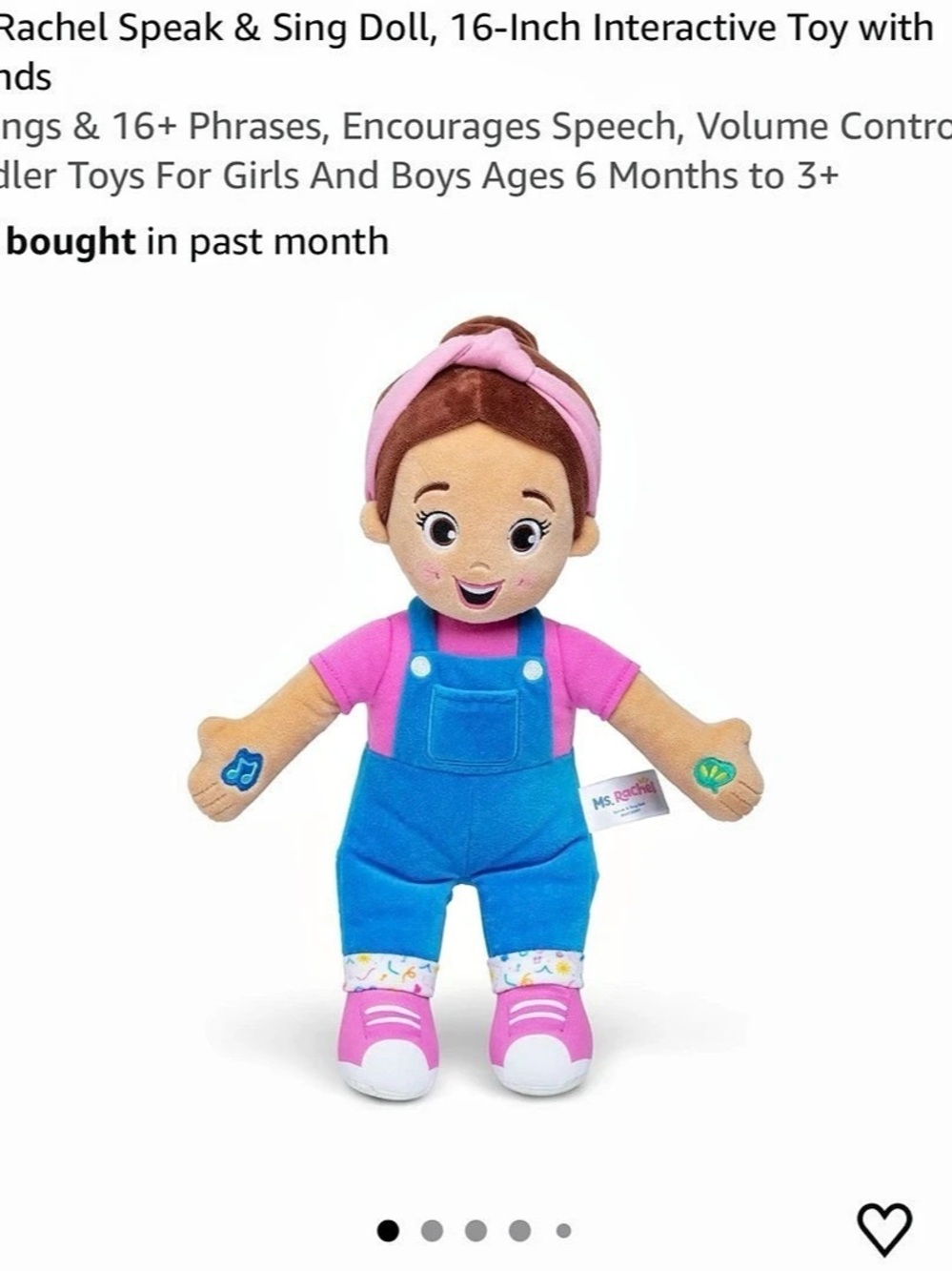 Ms. Rachel Speak & Sing Doll with 16+ Interactive Sounds